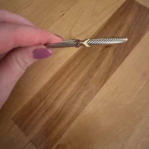 Silver and Gold Twist Bangle